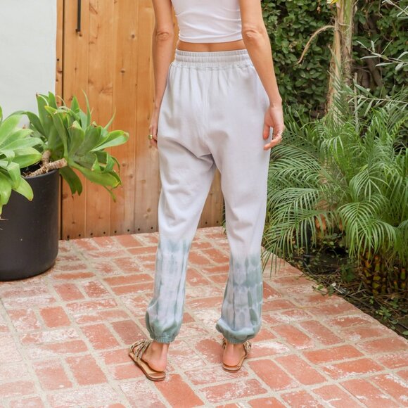 HEM & THREAD Sage Tie-Dye Jogger Lounge Pants - Picture 3 of 7